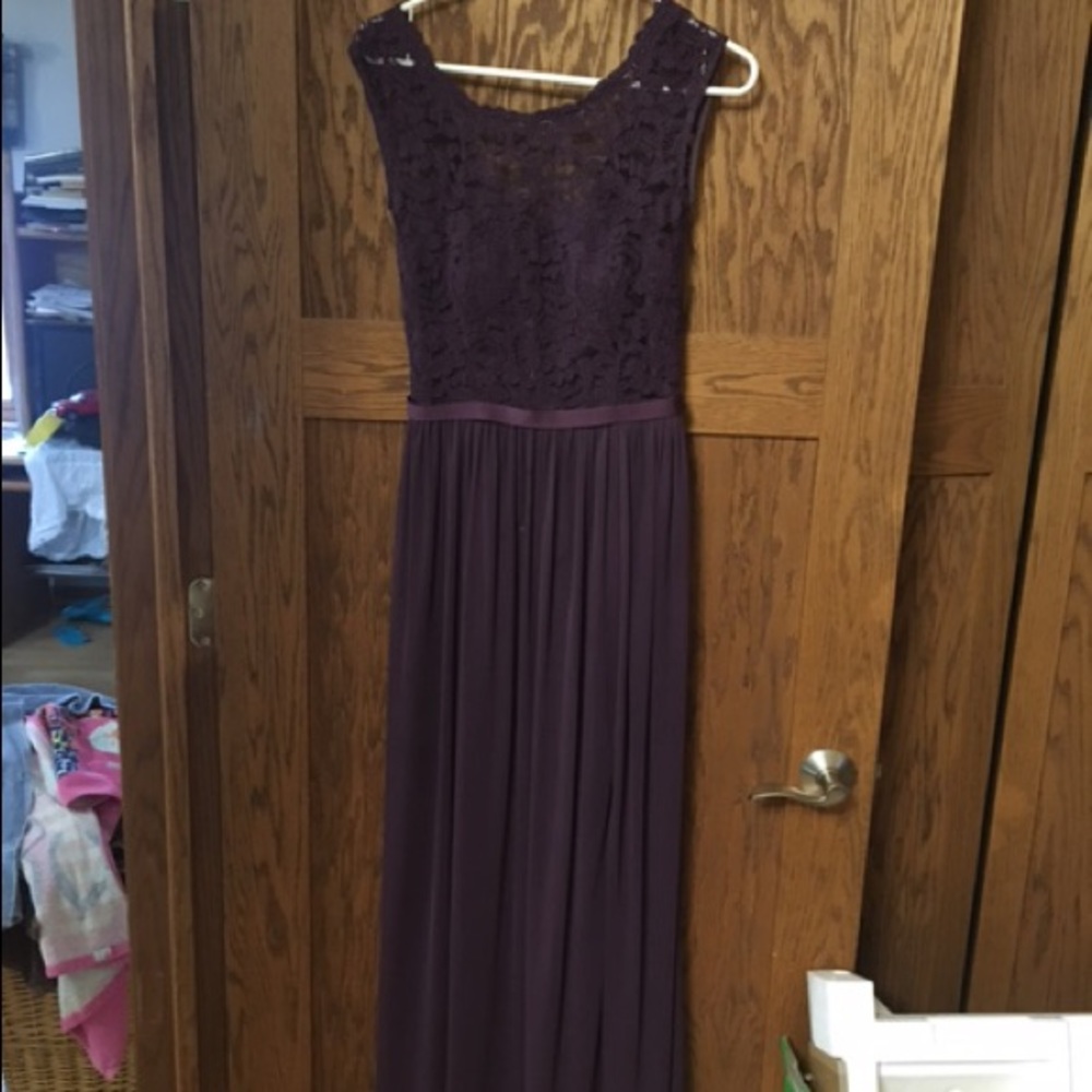 Plum prom/bridesmaids dress